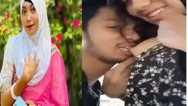 Hijab Bengali boob sucking by lover in outdoor sex