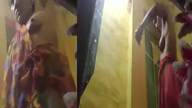 Village mom dress change caught by horny son